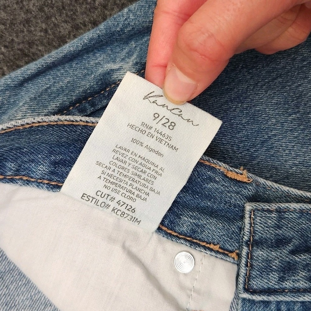 KanCan Womens 9/28 Jocy Mid Rise Super Wide Leg Jeans Blue Medium Wash KC8731M - Picture 10 of 11